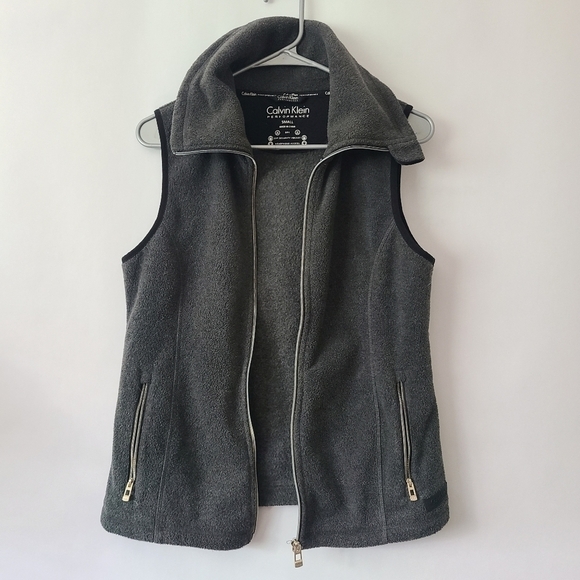 Calvin klein performance Grey fleece vest - Picture 1 of 6